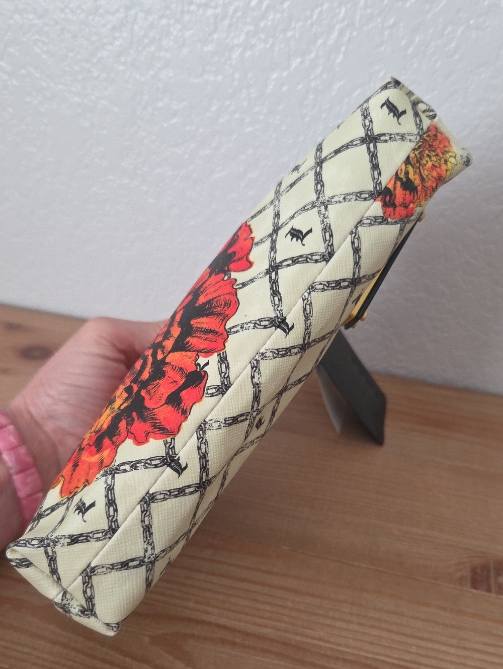 NWT Y2K L.a.m.b. Gwen Stefani Marigold Cosmetic Zipper Pouch GLORIOUS PATTERN🌻 - Picture 6 of 10